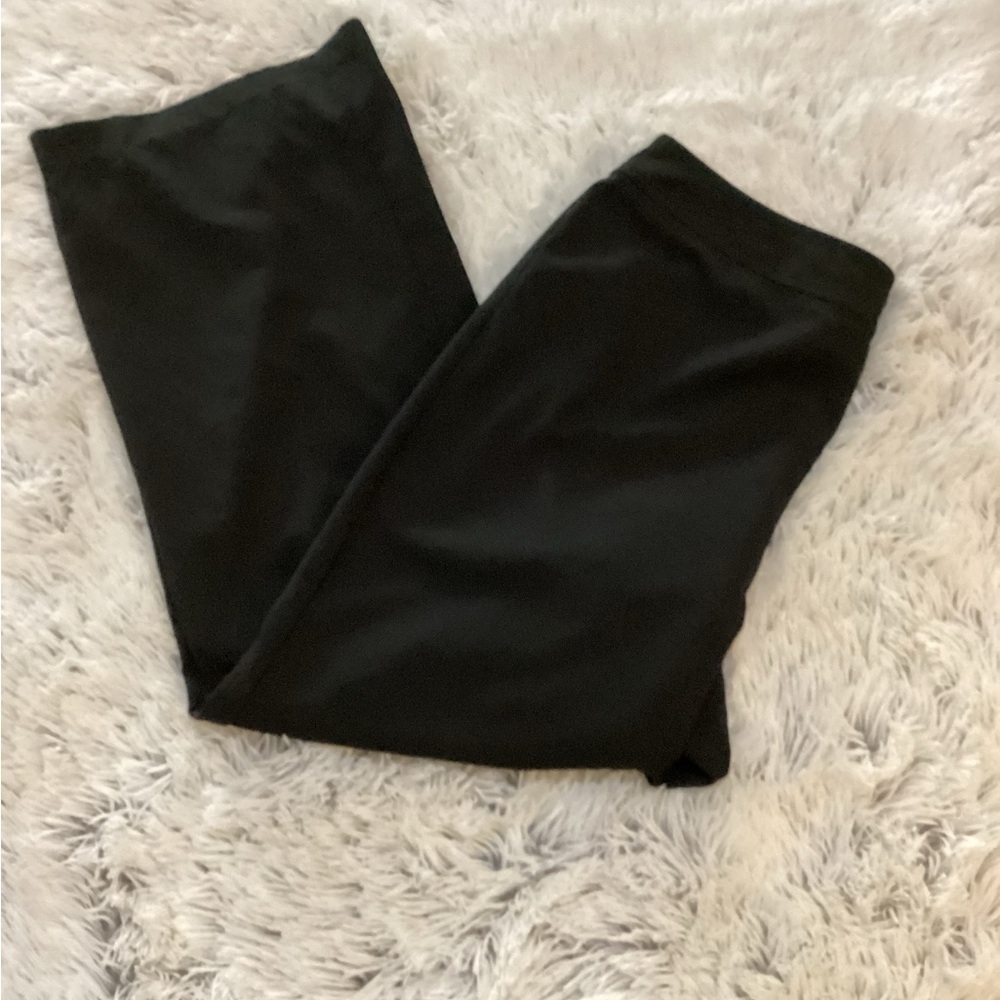 Talbots ankle pants woman’s size 14 petite black wide leg casual